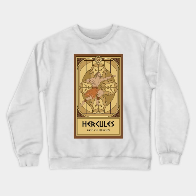 Hercules Tarot Card Crewneck Sweatshirt by katieclouds